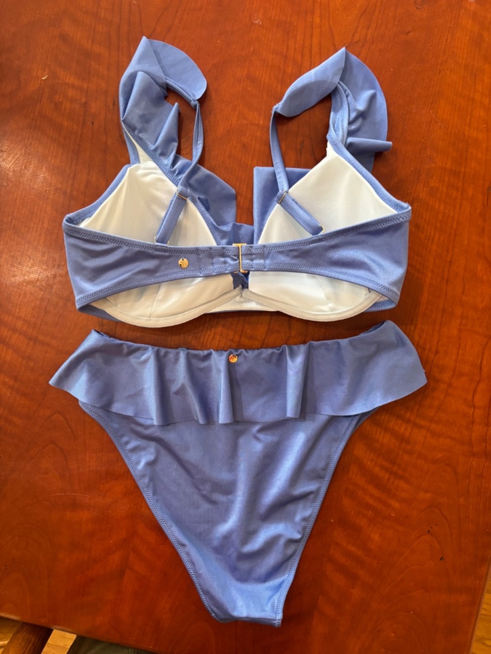 Victorias Secret ruffle bikini, 34DD, M - Picture 3 of 5
